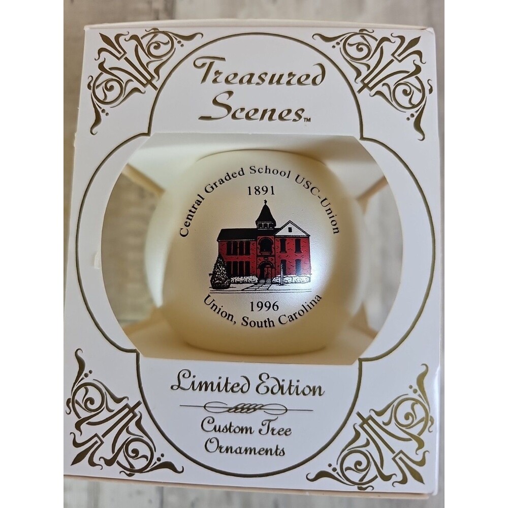 1996 Treasured Scenes Central Graded School Union SC Limited Edition Ornament